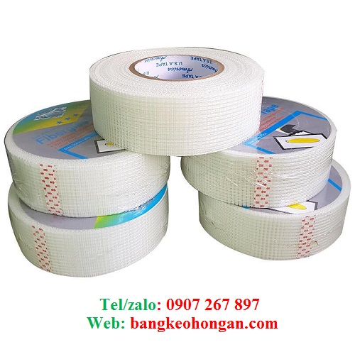 Băng keo lưới trần thạch cao 50mm*90m (~85m), 24 cuộn/thùng giá rẻ